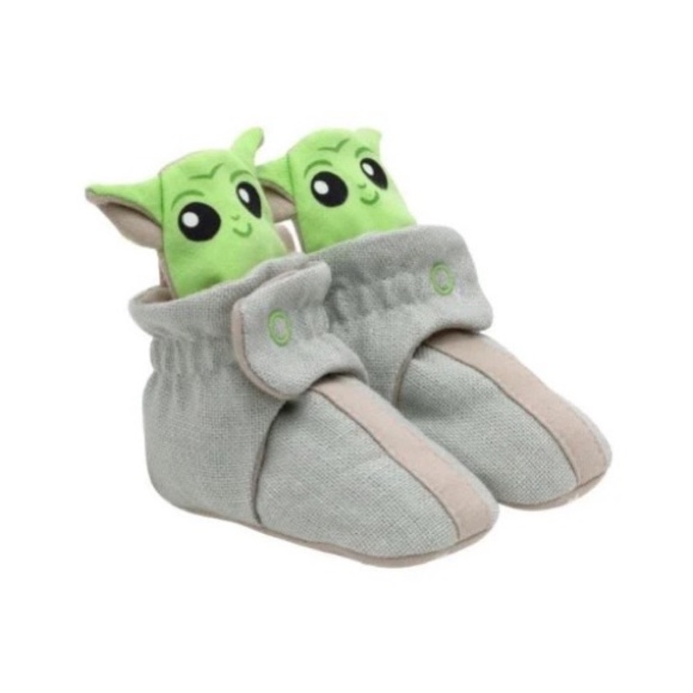 Ro & Me by Robeez Precious Cargo Star Wars Grogu Baby Yoda Snap Booties 3-6M